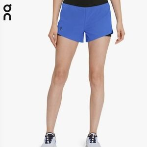 On Clouds Women's Vibrant Blue Athletic Shorts Size L